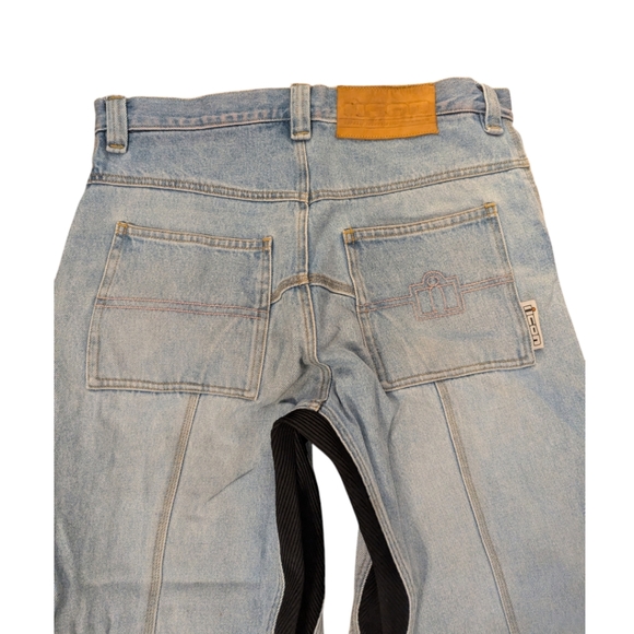 Vintage Icon Recon Motorcycle Blue Jeans Denim Pants Men's 36" - Picture 4 of 7